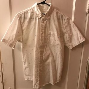 Men’s short sleeve white w/ colored dot pattern